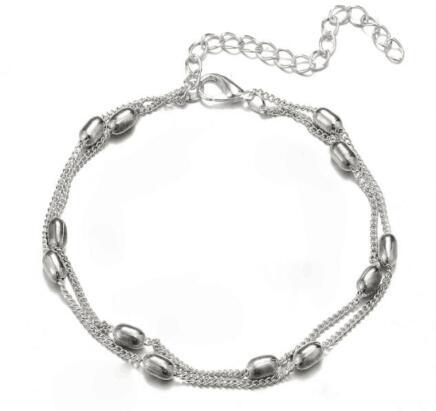 1PC Elegant Multi-Layer Pearl Silver Chain Valentine's Day Beach Vacation Gift for Women Simple Elegant For Everyday Commuting