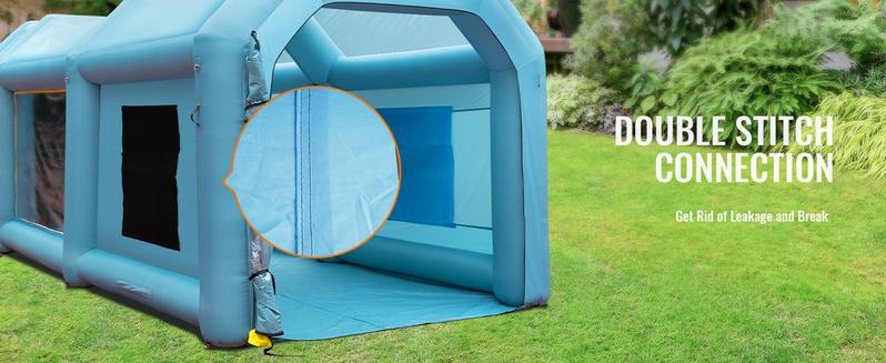 VEVOR Inflatable Paint Booth, TikTokShopBlackFriday, 20x10x8ft Inflatable Spray Booth, Car Paint Tent Air Filter System for Car Parking Tent Workstation Motorcycle Garage