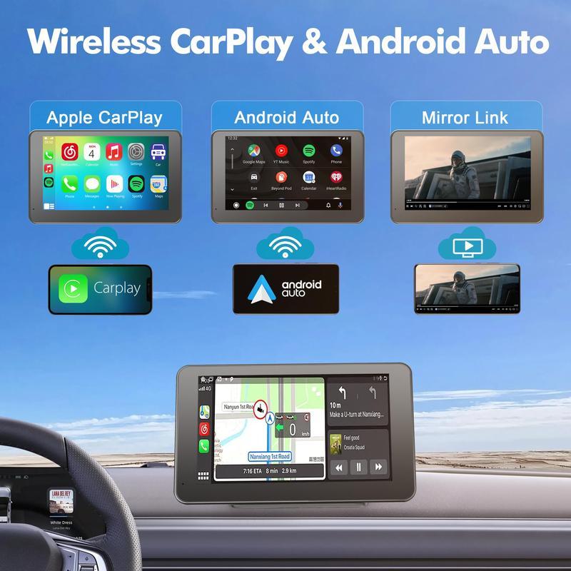2026 Upgraded Wireless CarPlay in-car screen: Compatible for both Android and Apple, creating a seamless in-car entertainment experience GPS Navigation  tiktok discounts products automotive Smart gadgets para carro wire carplay plug device auto upgrade
