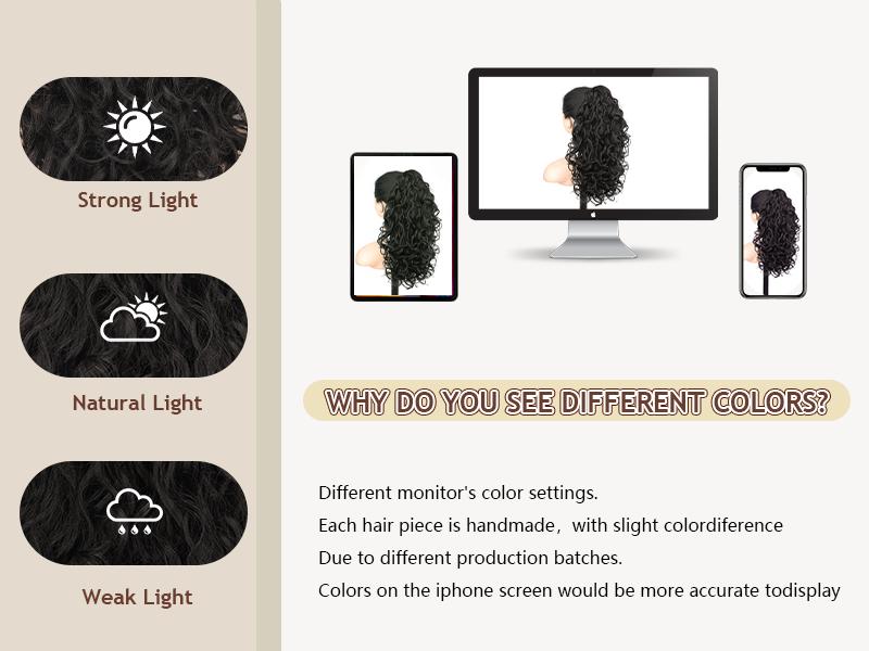 Kookastyle ponytail extension 18inch Claw Clip in Ponytail Extension Short Curly Wavy Ponytail Hair Extension Jaw Clip on Pony Tails Hairpiece for Women Kookastyle ponytail extension 18inch Claw Clip in Ponytail Extension Short Curly Wavy Ponytail Hair Extension Jaw Clip on Pony Tails Hairpiece for Women