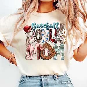 Baseball Bonus Mom Shirt, Bonus Mama Game Day Tee, Cute Ballpark Sports Mom Shirt, Mother's Day Gift
