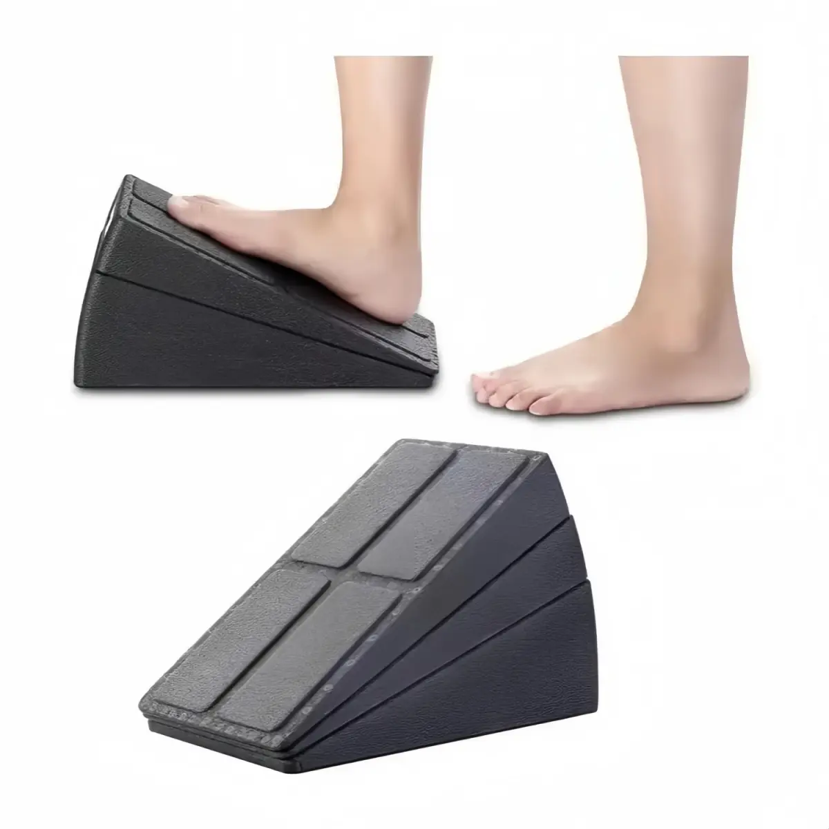 Adjustable Squat Wedge Block Set of 3 – Multi-Angle (8.5°, 17°, 34°) Yoga & Fitness Incline Board for Squats, Calf Stretch, Weightlifting – Portable Slant Board for Gym & Home Workout