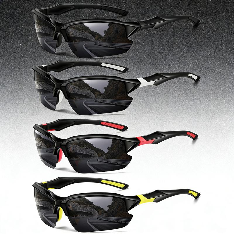 4 Pack Polarized Sunglasses-Men Sports Sun-glasses: Mens Sunglasses UV Protection for Fishing Driving Cycling