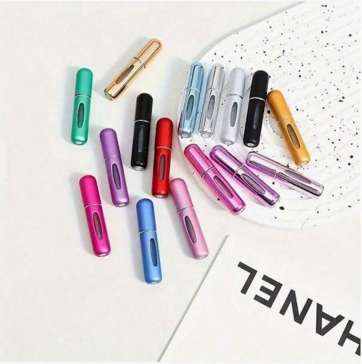 Portable Mini Perfume Atomizer Spray Bottle Refillable Travel Size Fragrance Dispenser Leakproof Easy To Fill For On The Go Touch Ups Ideal For Carrying Favorite Scents In Purses Pockets Gym Bags And During Travel Or Shopping Trips Compact Cosmetic