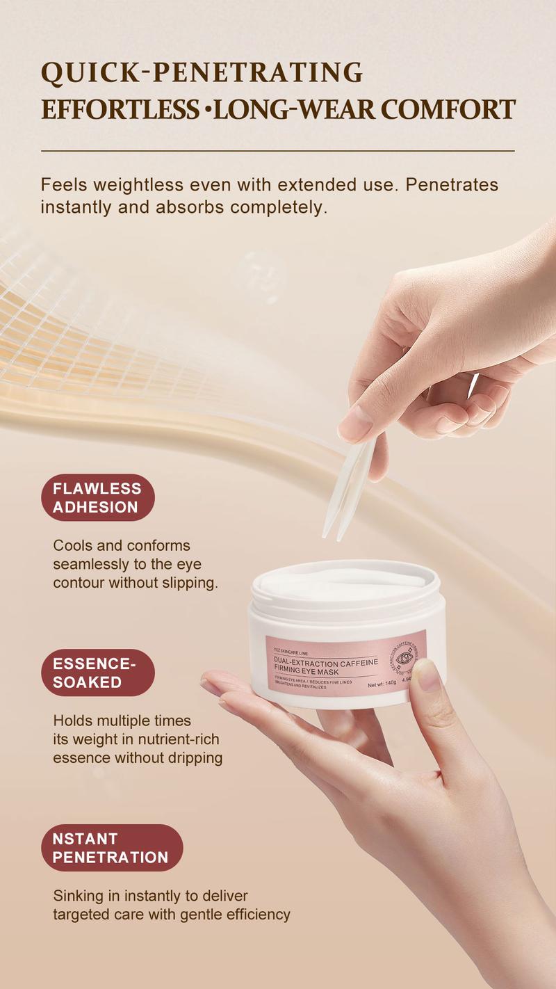 YCZ Instant Eye Renewal Kit | Electric Massage Eye Cream & Caffeine Eye Maskfor Hydration, Depuffing & Fine-Line Smoothing