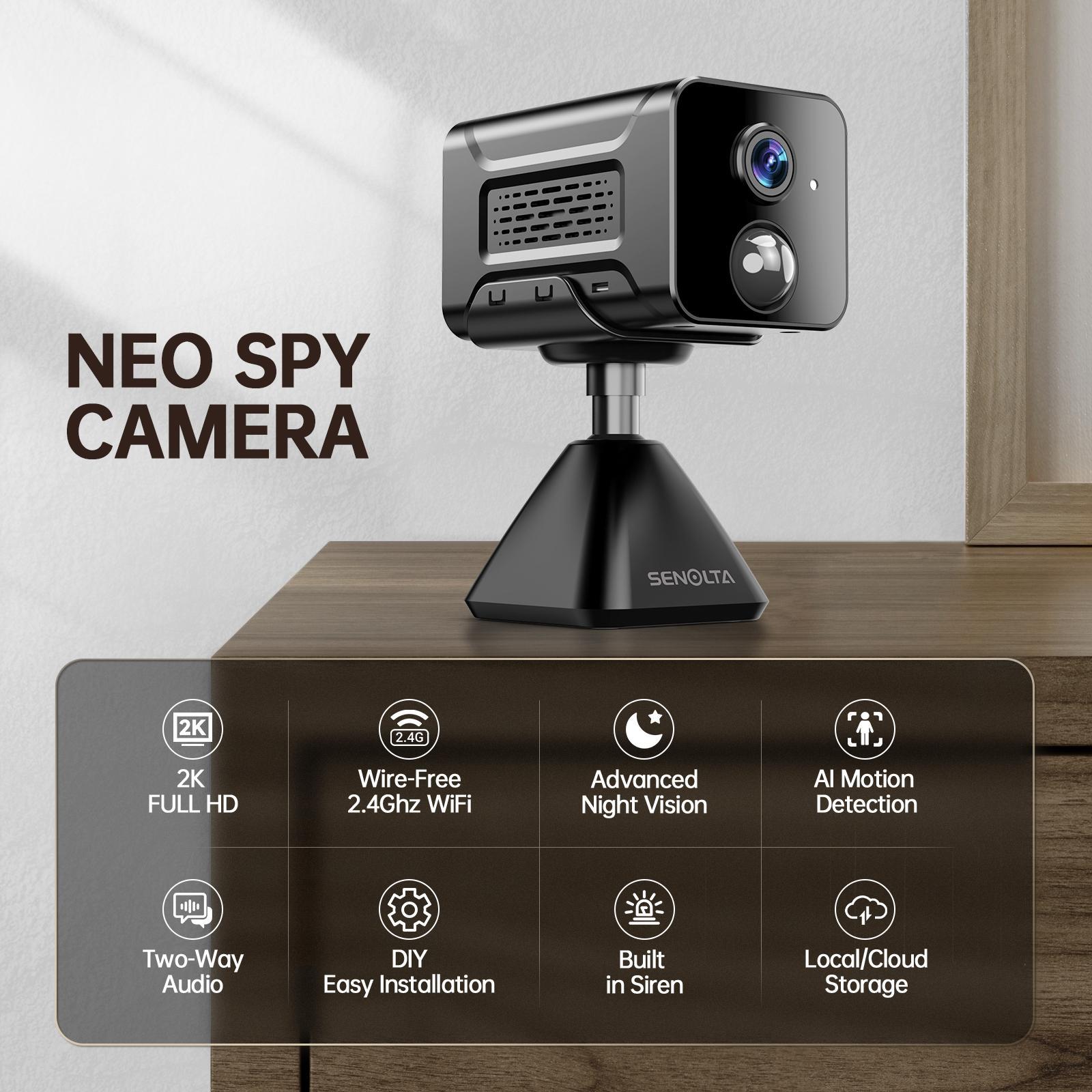 Vision Well Wireless outdoor security camera, IP65 waterproof rating, infrared motion detection, two-way talk, support SD card and cloud storage