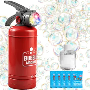Fire Extinguisher Bubble Machine Toy for Kids – Fun Light-Up Bubble Blower for Outdoor Party & Summer Play