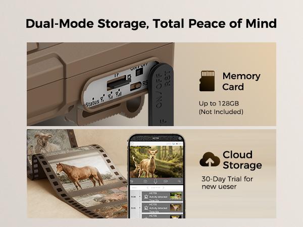 4G LTE Solar Powered Game Camera HC73S– 48MP Ultra-HD Image 2K Live Video, WiFi Not Supported, Remote APP Controlled, WaterProof, Motion Activated, Night Vision (Data refill is required for Unlimited 4G data usage) Outdoor