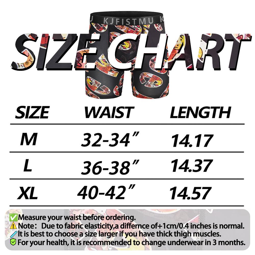 KJFISTMU Menswear 5-Pack Boxer Briefs Set Cool Breathable Moisture-Wicking Anti-Chafing Viscose Bamboo Fiber Ultra-Soft Elastic Year-Round Sports Casual Socks Gym