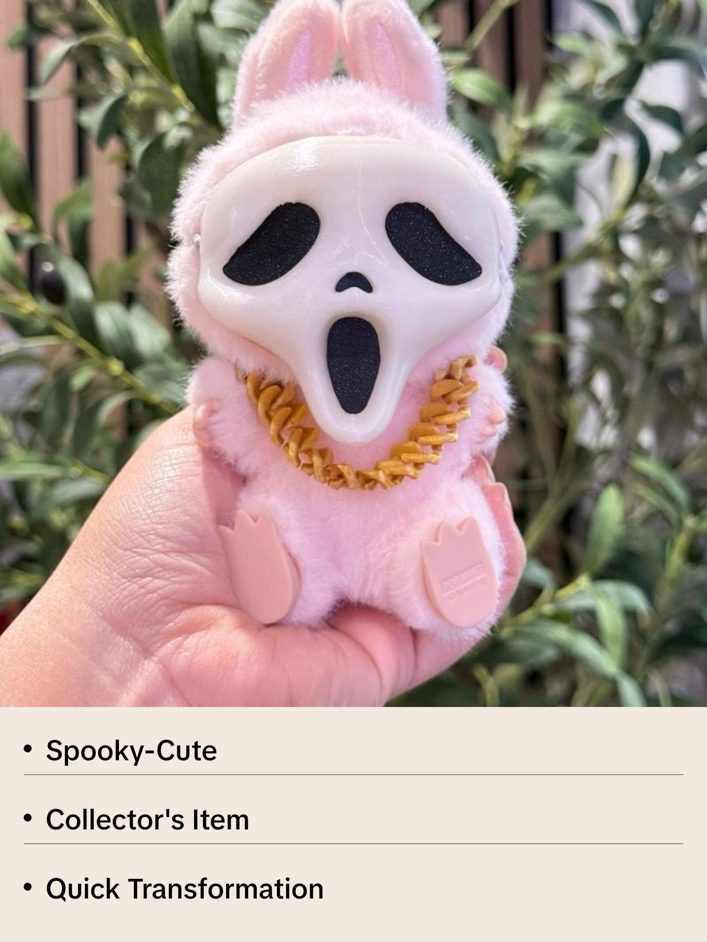 Labubu Cute Ghostface Mask Accessory for Collectors & Display - Lightweight Durable Easy Attachment Spooky-Cute Twist for Horror Fans Labubu Cute Ghostface Mask Accessory for Collectors & Display - Lightweight Durable Easy Attachment Spooky-Cute Twist for Horror Fans