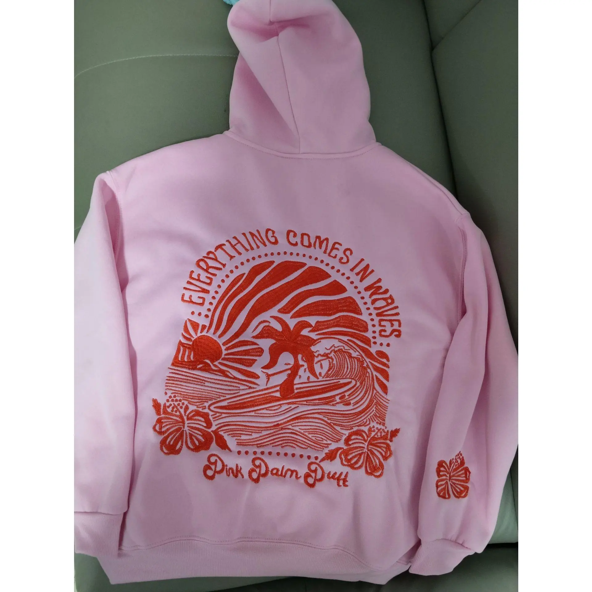 Embroidered coconut tree object