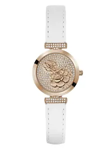 GUESS Female Genuine leather analogue watch 34 mm