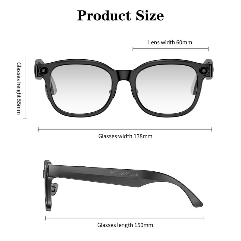 Smart AI Camera Glasses with 8MP Photochromic Lenses ,Button Touch Adjustment for Travel Outdoor Adventures Hands-Free Photography 160+Languages Real-Time Translation Bluetooth Wireless Wearable Video Recording UV Protection ,Valentine's Day gifts Smart AI Camera Glasses with 8MP Photochromic Lenses ,Button Touch Adjustment for Travel Outdoor Adventures Hands-Free Photography 160+Languages Real-Time Translation Bluetooth Wireless Wearable Video Recording UV Protection ,Valentine's Day gifts