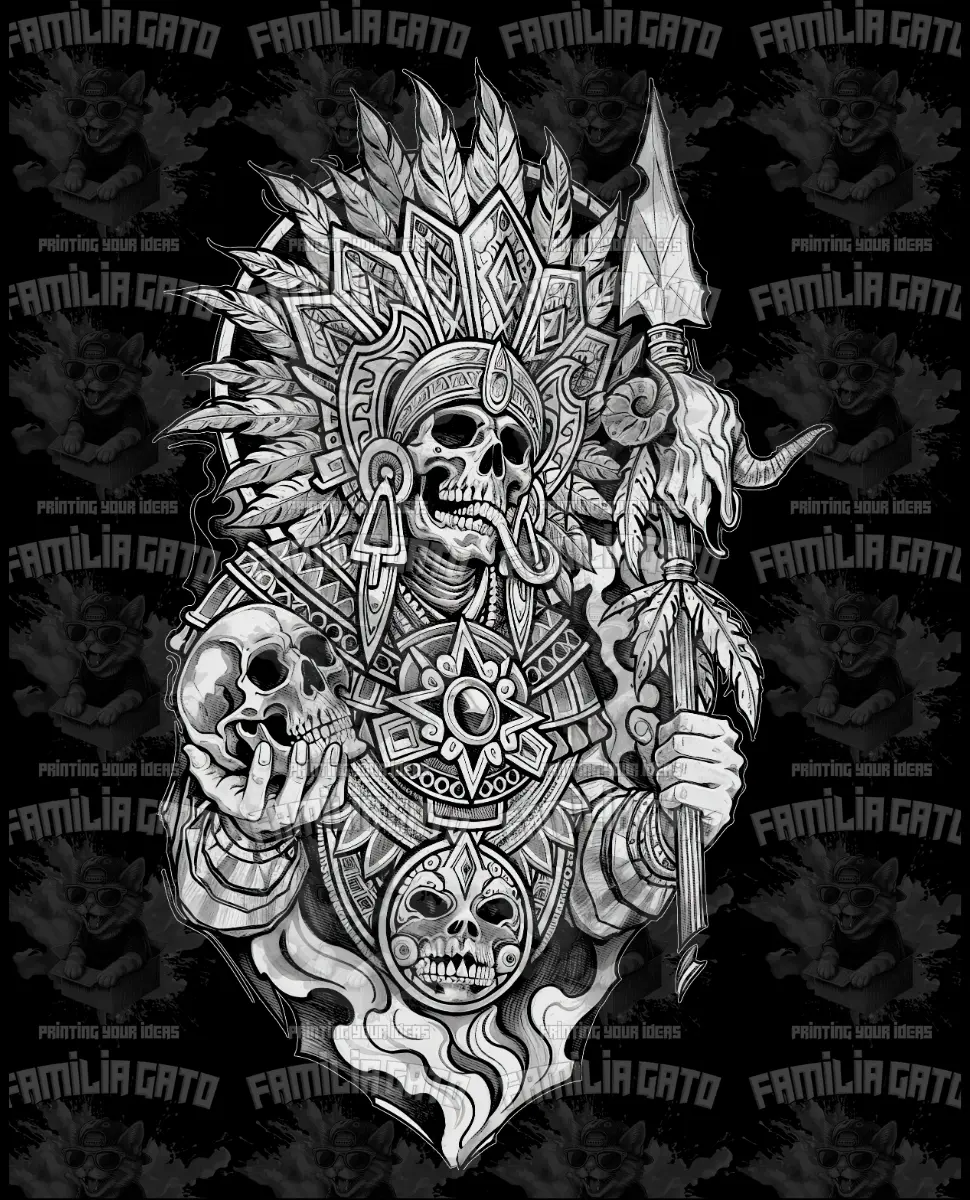 Durable Mayan Design #6 DTF Transfer, Specialty DIY Supply for Toys & Hobbies DIY Projects