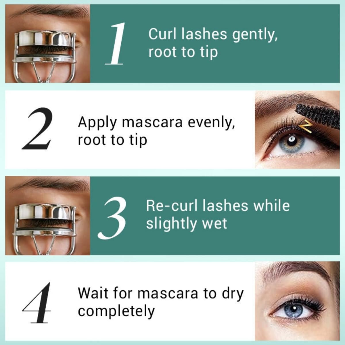 Ultimate Length & Curl Mascara Set, Material Mascara Tubing, Made with Spiral-Threaded Brush, Smudge Proof, Non Clumping, Long Lasting and Waterproof