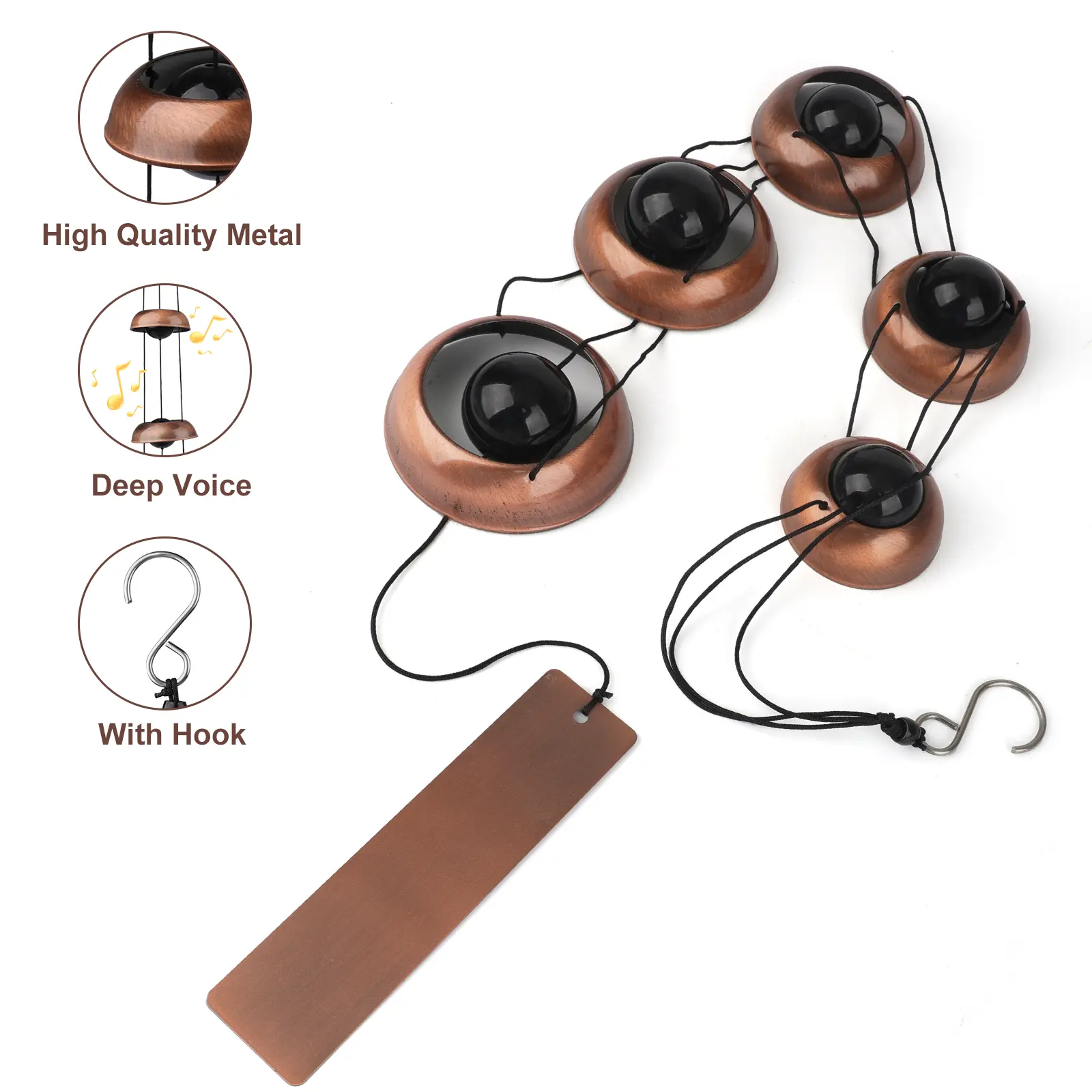 Metal Pagoda Wind Chimes for Outside - Copper Feng Shui Wind Bell for Home Yard Outdoor Decoration,Memorial windchimes Gifts,Garden Hanging Decor,Japanese Handmade Metal Pagoda Wind Chimes for Outside - Copper Feng Shui Wind Bell for Home Yard Outdoor Decoration,Memorial windchimes Gifts,Garden Hanging Decor,Japanese Handmade