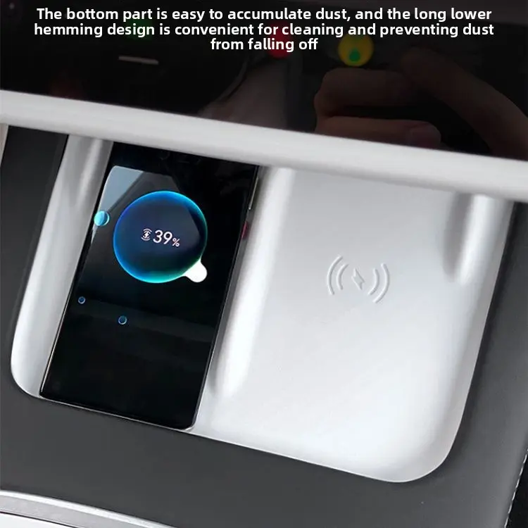 Suitable for Tesla Model 3/Y Center Console Wireless Charging Phone Silicone Pad Modification Anti-Slip Mat Accessories