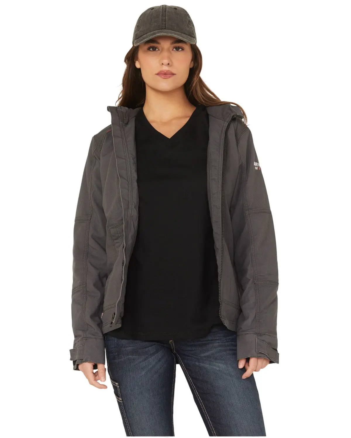 Ariat Women's Women'S Iron Grey Fr Duralight Stretch Canvas Jacket - 10032844