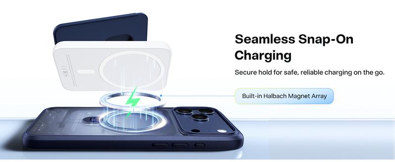 TORRAS OStand Q3 Spin Magnetic Stand Case for iPhone 17 Pro Max with 360° Rotatable Kickstand 4X Military-Grade Protection Protection & MagSafe Compatible