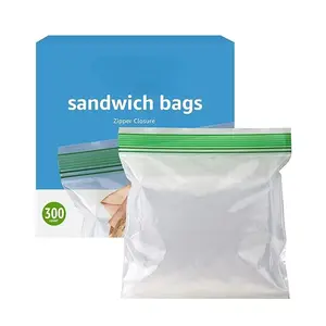 Sandwich and Snack Bags, Storage Bags for On the Go Freshness, Grip and Seal Technology for Easier Grip, Open and Close, 300 Count