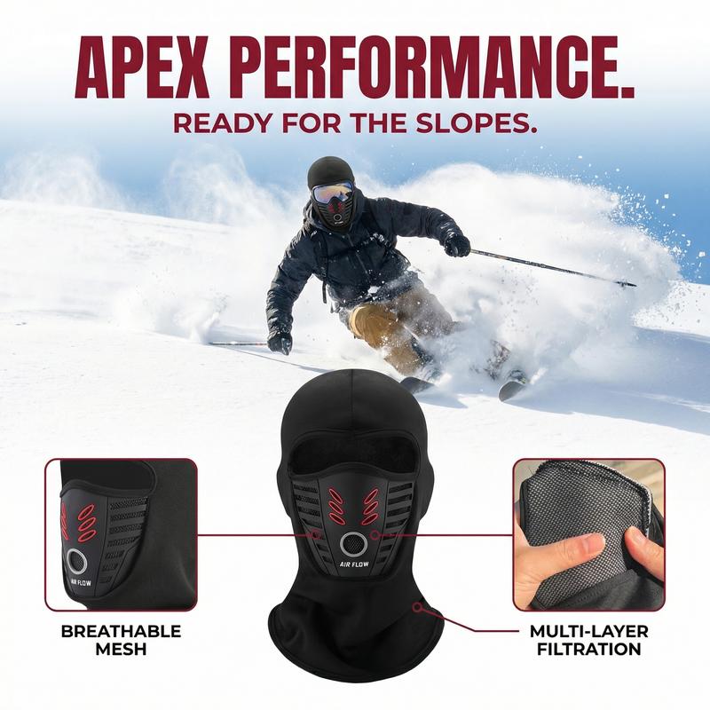 【Valentine's Day】Protection Windproof, Dust-Proof and Breathable Winter Warm Mask Balaclava Ski Face Mask Mototrcyle and Cycling Thermal Face Mask for Men and Women Black ski  masks mask  men
