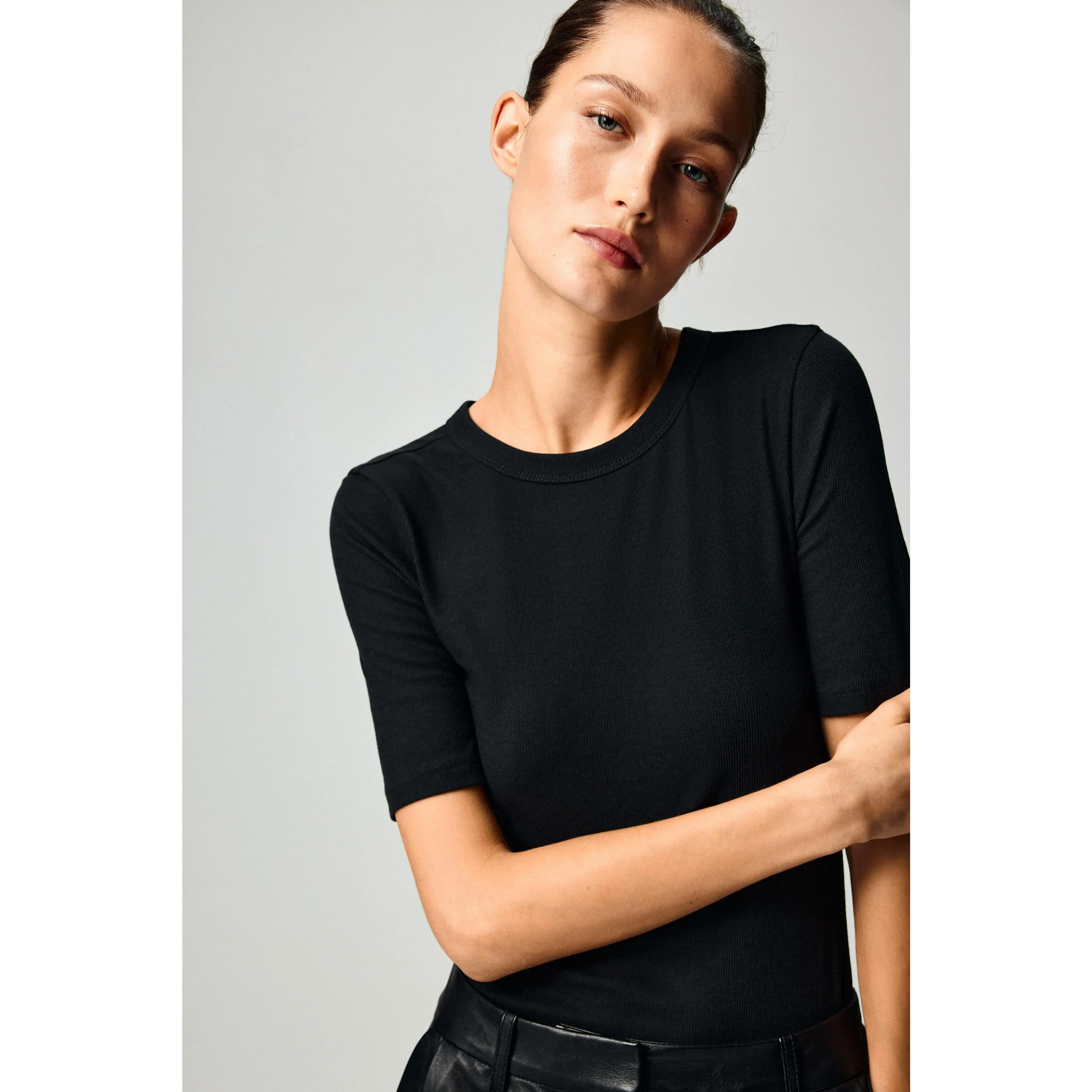 H&M Ribbed T-shirt