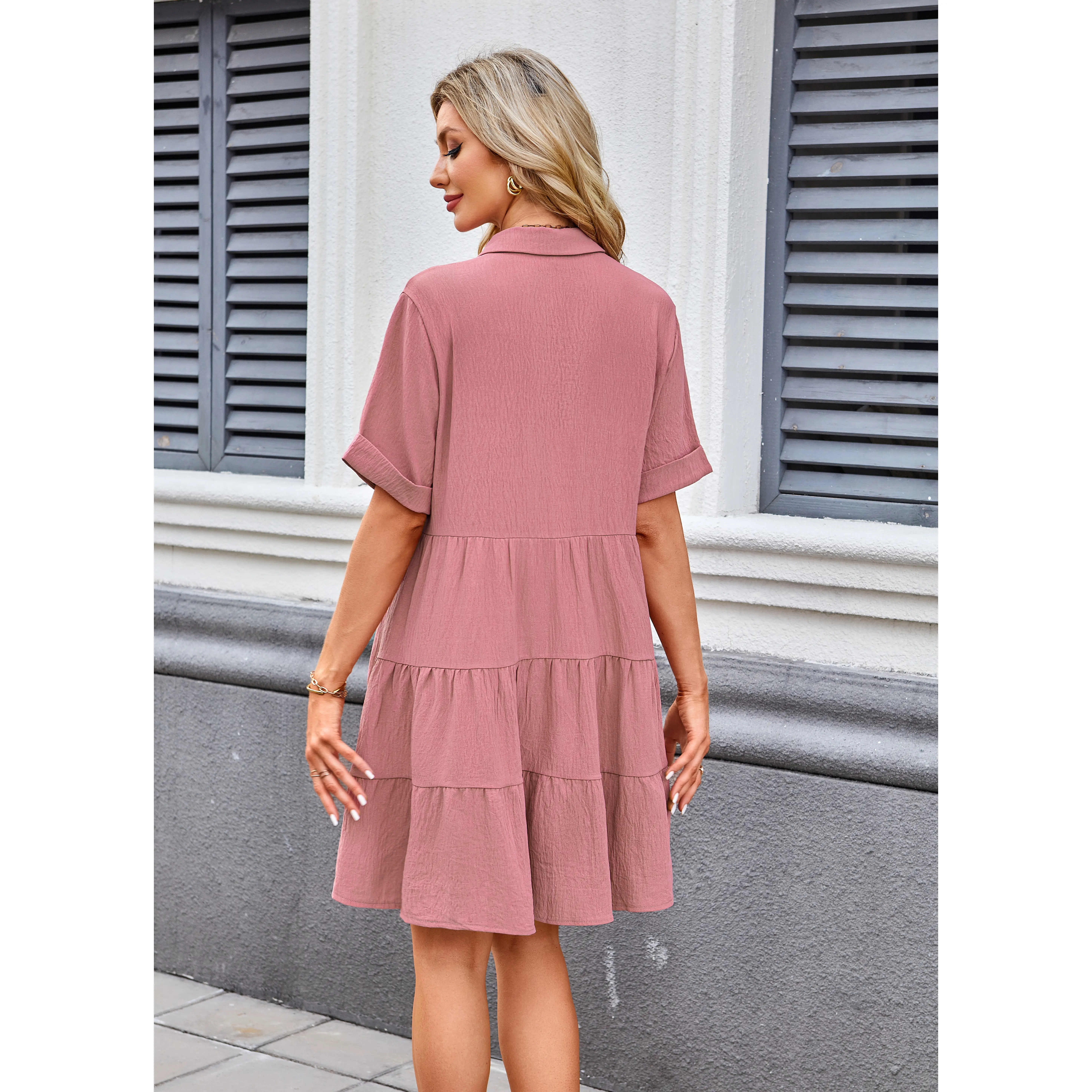 loose flowy mini dress Women's Semi Sheer Chiffon Ruffle Dress with Outer Cape, Poncho Sleeve Flowy Mini Dress, Loose Fit Elegant Summer Dress