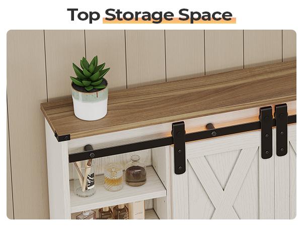 Valentine’s Gifts: Hasuit Farmhouse Vanity Desk with Mirror and Lights, White Makeup Dressing Table with Charging Station, Rustic Vanity Mirror with Sliding Barn Door, Vanity Table with 3 Adjustable Lighting Modes