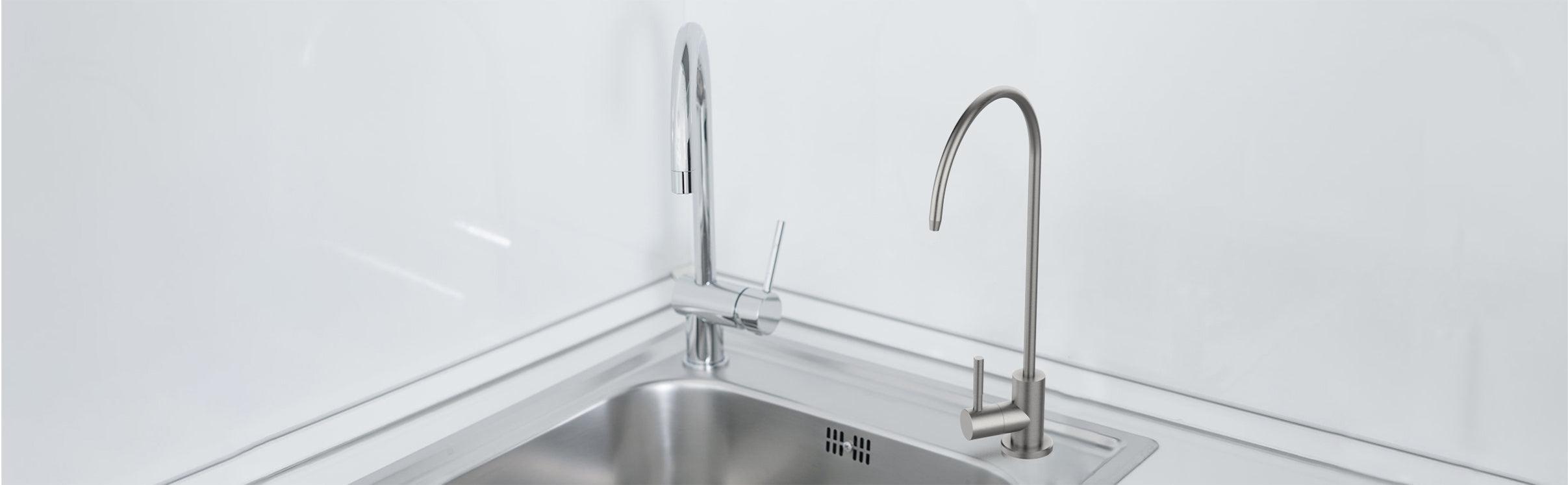 【GARVEE】Stainless Steel Kitchen Faucet with Water Filtration Systems, Lead Free, Brushed Nickel