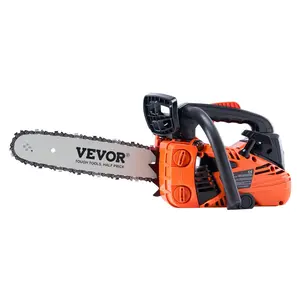 Gas Chainsaw, 25.4CC 12" 1.2HP, Gasoline Powered Chain Saw, Handheld Cordless Petrol Chainsaws for Tree Wood Branch Cutting, Tree Trimming, Land Clearing, Farm Garden Ranch Forest Cutting Use