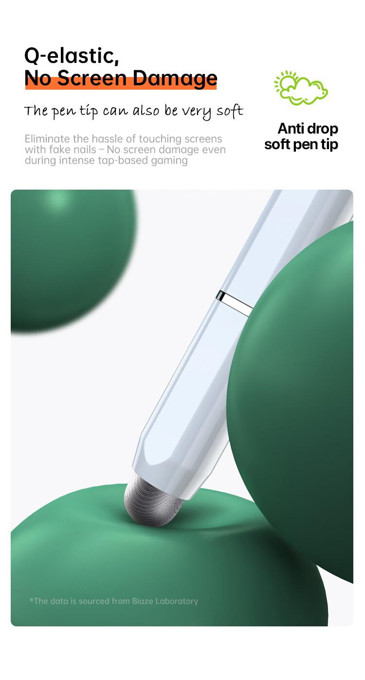 Biaze 3-in-1 Multifunctional Magnetic Stylus for iPad, Palm Repulsion, Tilt Sensitive, Active Touchscreen Pen, Compatible with Tablets and Phones