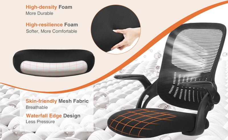 FurnishFlex Tall Office Chair, Drafting Tall Office, Ergonomic Mesh Computer Task Table Chairs