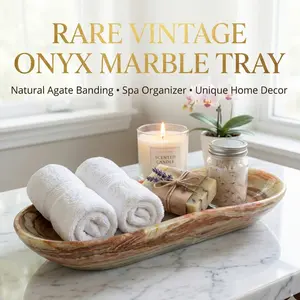 Handmade Onyx Marble Tray – Luxury Spa Bathroom Organizer, Green Onyx Tray, Rustic Entryway Catchall Dish,Entryway Decor, Housewarming gift, Daily storage tray