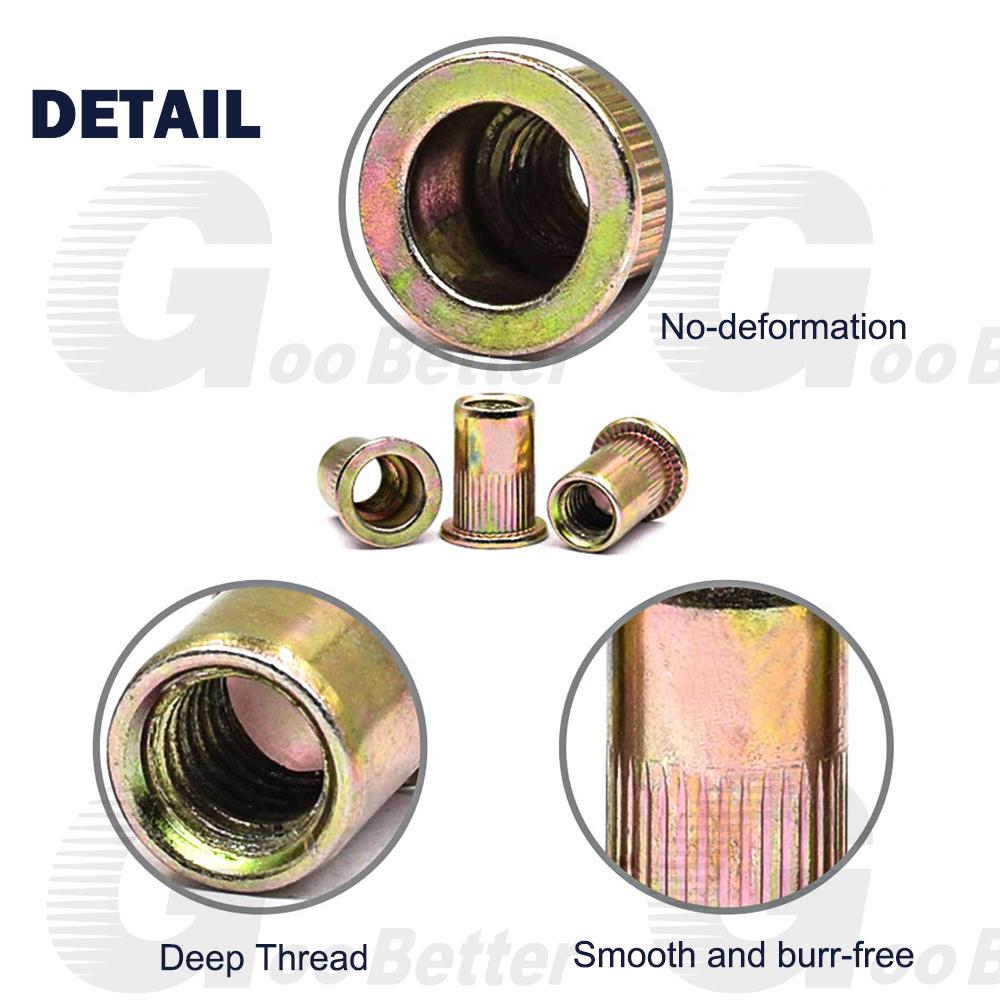 Rivet Nut Tool Kit, 16-Inch Rivnut Tool with 15 Metric & SAE Mandrels and Rivet Nut Gun, 200pcs Rivnut Tool Kit Assortment, Nutsert Tool Kit with Carrying Case Rivet Nut Tool Kit, 16-Inch Rivnut Tool with 15 Metric & SAE Mandrels and Rivet Nut Gun, 200pcs Rivnut Tool Kit Assortment, Nutsert Tool Kit with Carrying Case