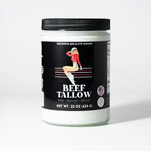 22oz Premium Grass-Fed Beef Tallow | Restaurant-Proven Cooking Fat | Seed Oil-Free