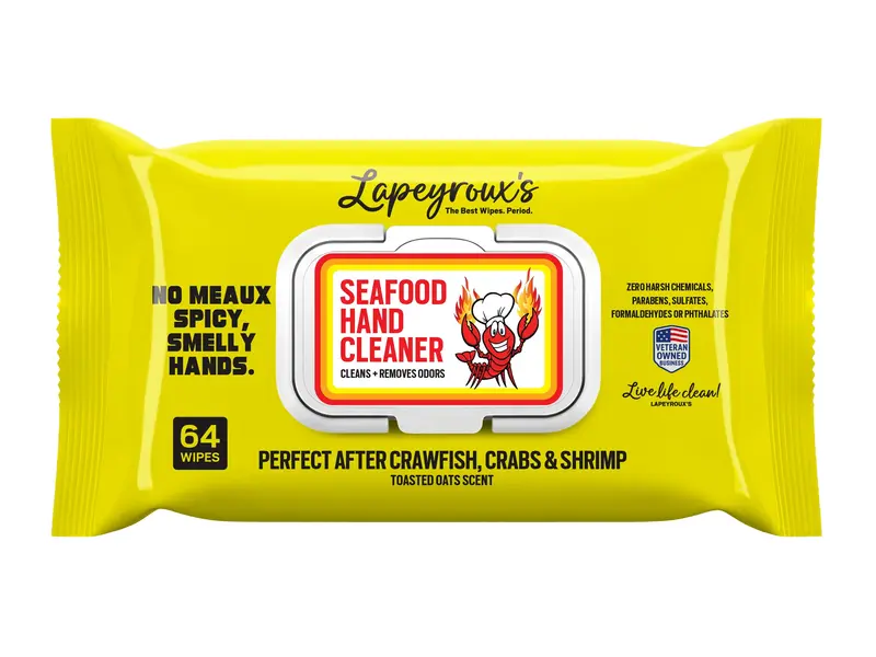 Lapeyroux's Seafood Hand Cleaner, 64-Ct Wipes