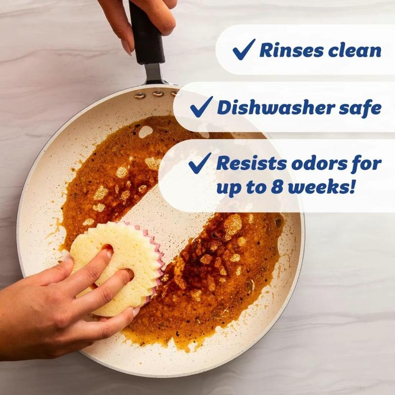 （8-Pack）Scrub Mommy Color Sponges - Scratch-Free Multipurpose Dish Sponge - BPA Free, Polymer Foam, Stain & Odor Resistant