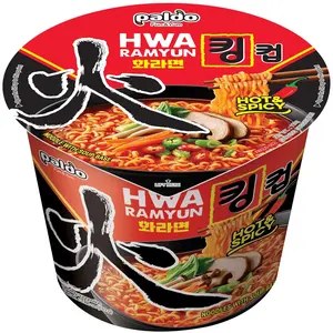 Paldo HWA Ramen Instant Noodles-Spicy King Cup 3.88 Ounce (Pack of 6)