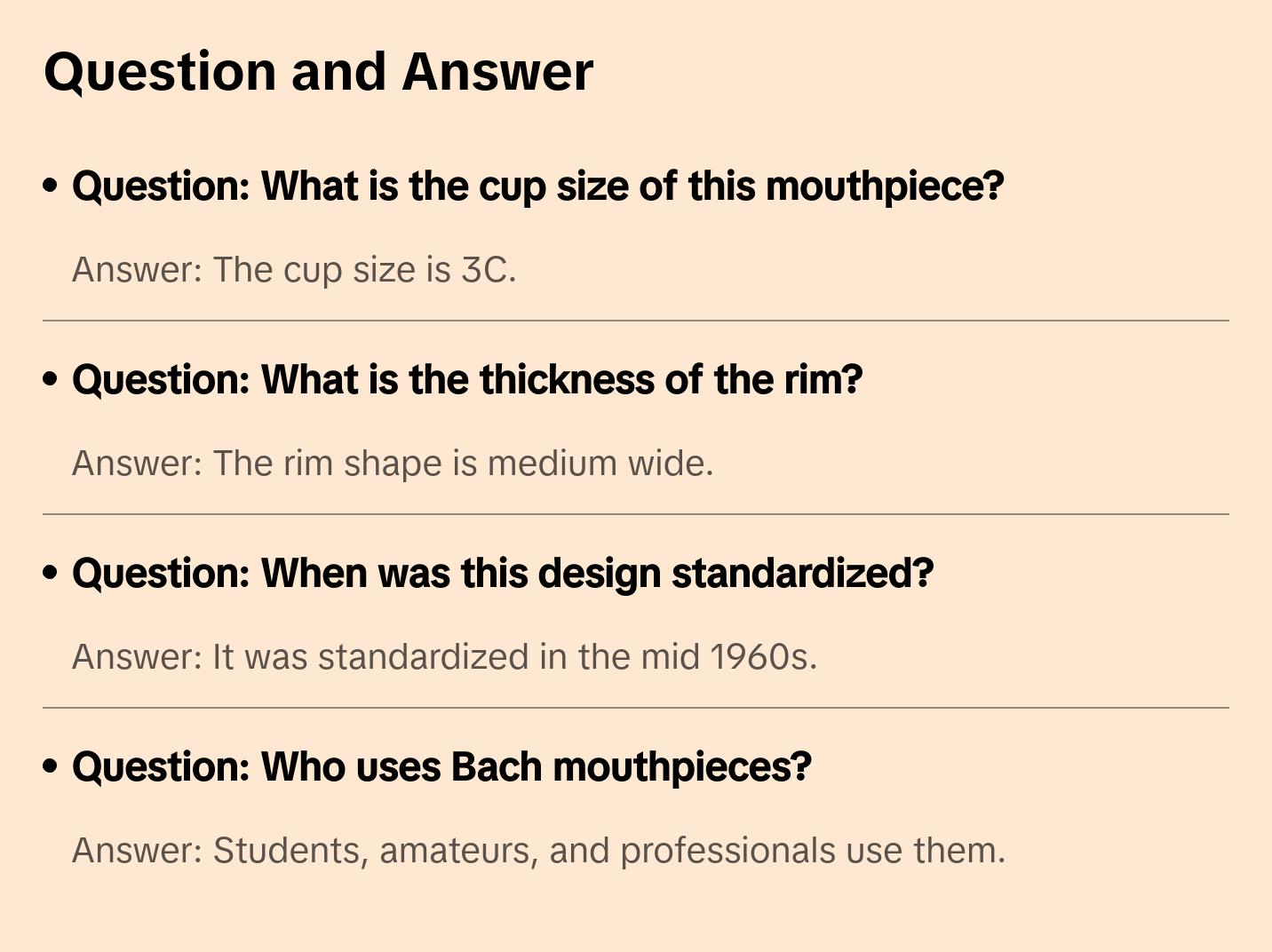 Bach Standard Silver Plated Trumpet Mouthpiece, 3C