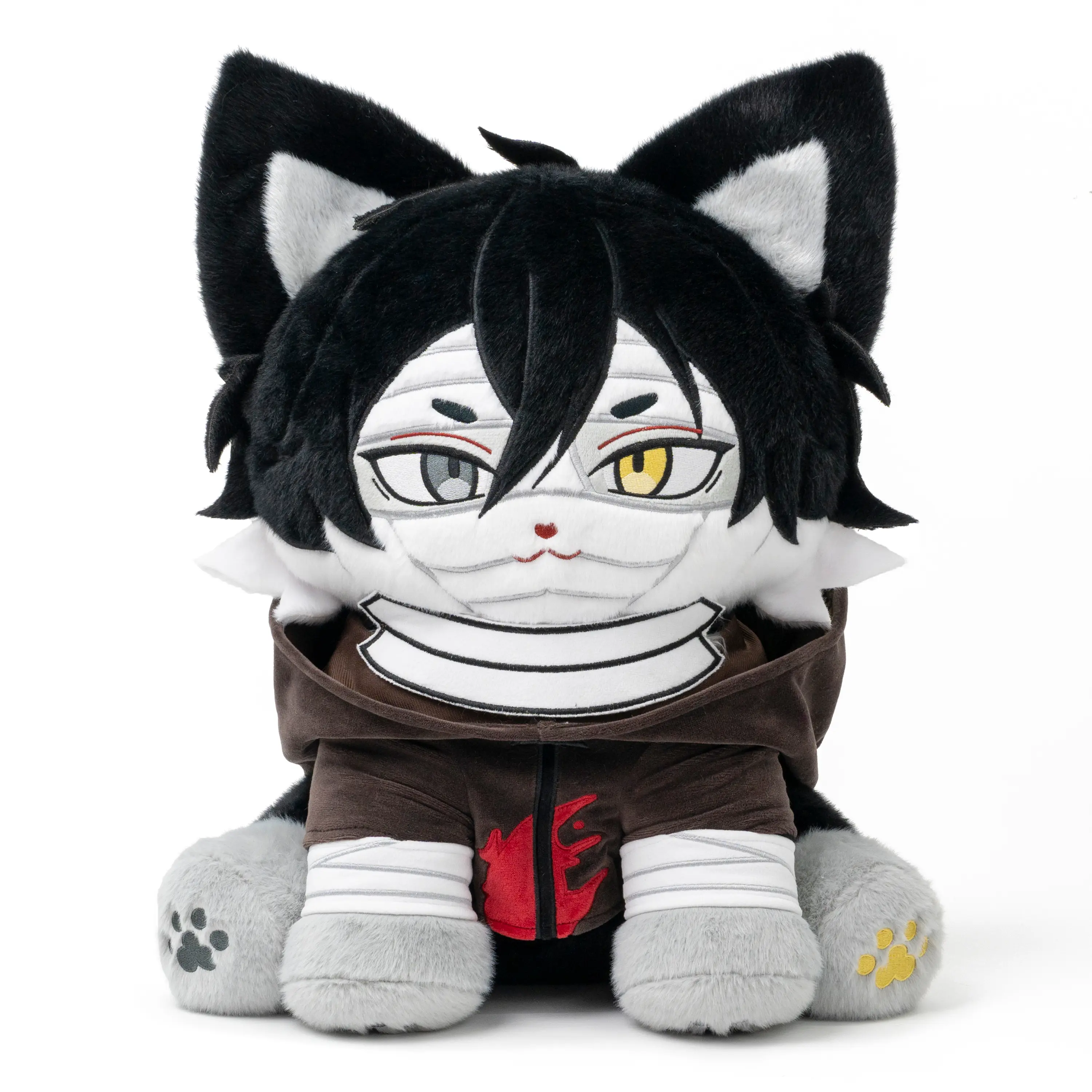 PLUSHSHOP 17in Cute Zacmeow Plush Stuffed Toy - Collectible Soft Animal, Kawaii Fluffy Stuffed Toy, Clearance Super Soft Fabric Cuddly Doll Gift, Plush Stuffed Toys