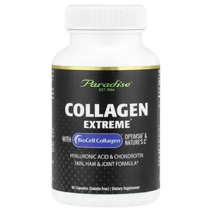 Paradise Herbs Collagen Extreme® with BioCell Collagen®, OptiMSM® & Nature's C®, 60 Capsules