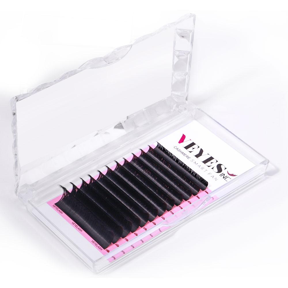VEYESINC Cashmere Lashes Smart Self Fanning Eyelash Extensions Textured Lashes for Professional use