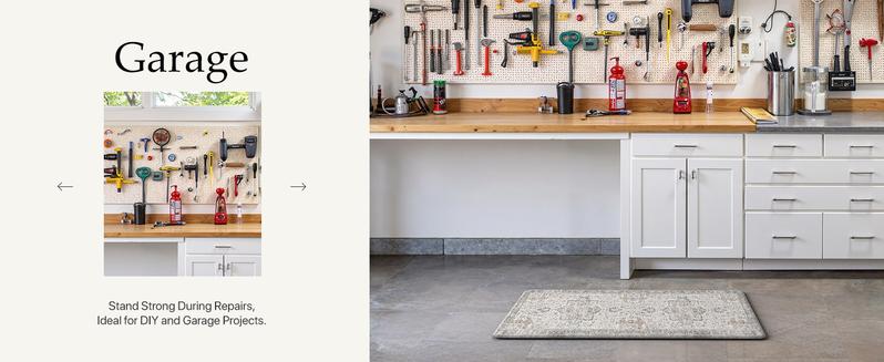 GENIMO Kitchen Mats for Floor 2PCs, Washable Anti-Fatigue Mat for Cushioned, Waterproof Kitchen Runner, Pet Friendly Rug Comfy Rug, Non Slip Ergonomic Comfort Standing Mat for Home, Runner, Office, Sink, Laundry