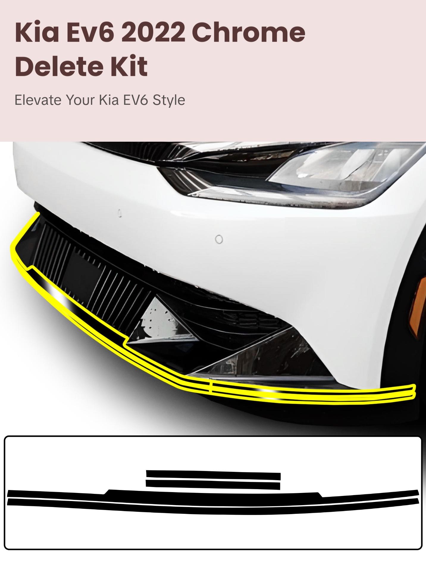Vinyl Chrome Delete Wheel Sides Front Rear Bumper Trim Blackout Decal ...