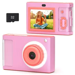 Digital Camera FHD 1080P 48MP Camera with 8X Zoom and Dual Camera Compact Kids Camera with 32GB TF Card Christmas Birthday Toy for Beginner Student Children Teen Boys and Girls