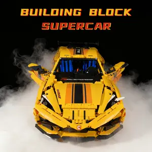 3372 PCS Static Sports Car Building Blocks | 1：8 scale | High Difficulty DIY Model, Perfect for Home Display & Gifts