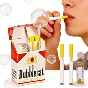 Bubble Stress Relief Accessary Fake Mini Bubble Blower Bubble Sticks Relaxation Birthday Christmas Party Gift for Men Women