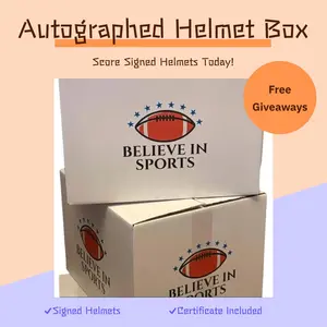 Signed Football Helmet Box Pick Your Division- Authentic/Speedflex Football Helmet Guaranteed Football cards!!!