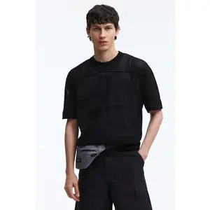 H&M Relaxed Fit Boxy Mesh T-shirt