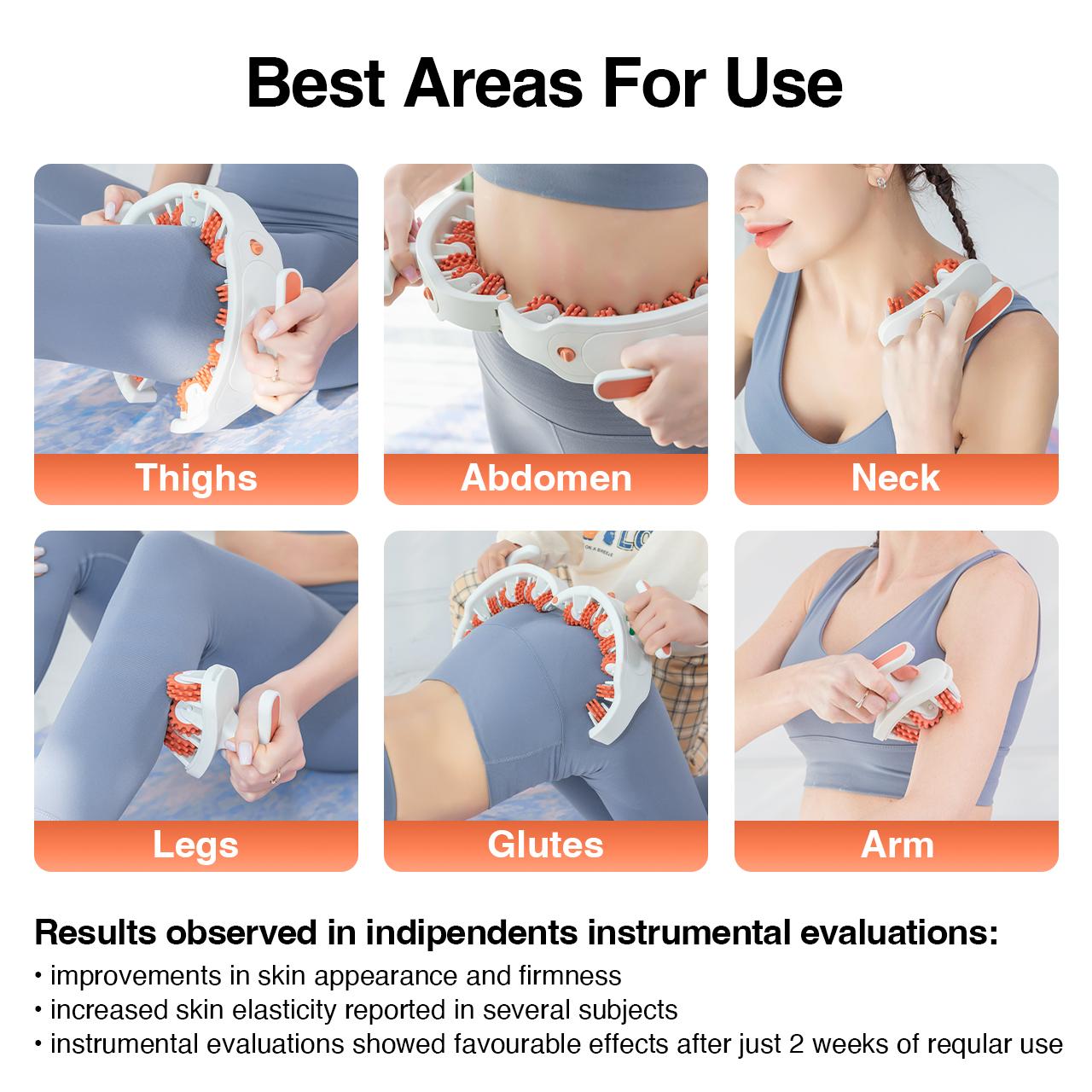 LEXI 3-in-1 Body Sculpting&Cellulite Massage Roller - Push-Pull Handles Combat Cellulite Bumps and Inflammation,Providing Deep Tissue Relief for Tight Muscles.Apply on Thighs,Calf,Waist to Smooth leg Skin,Define Contours,Enhance Recovery, relaxation